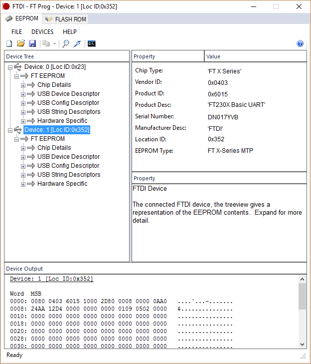 FTPROG screen capture