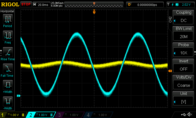 Scope Capture - Non-Peaky Current Across a Capacitor