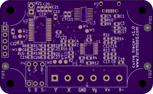 Curve Tracer v1.0 layout